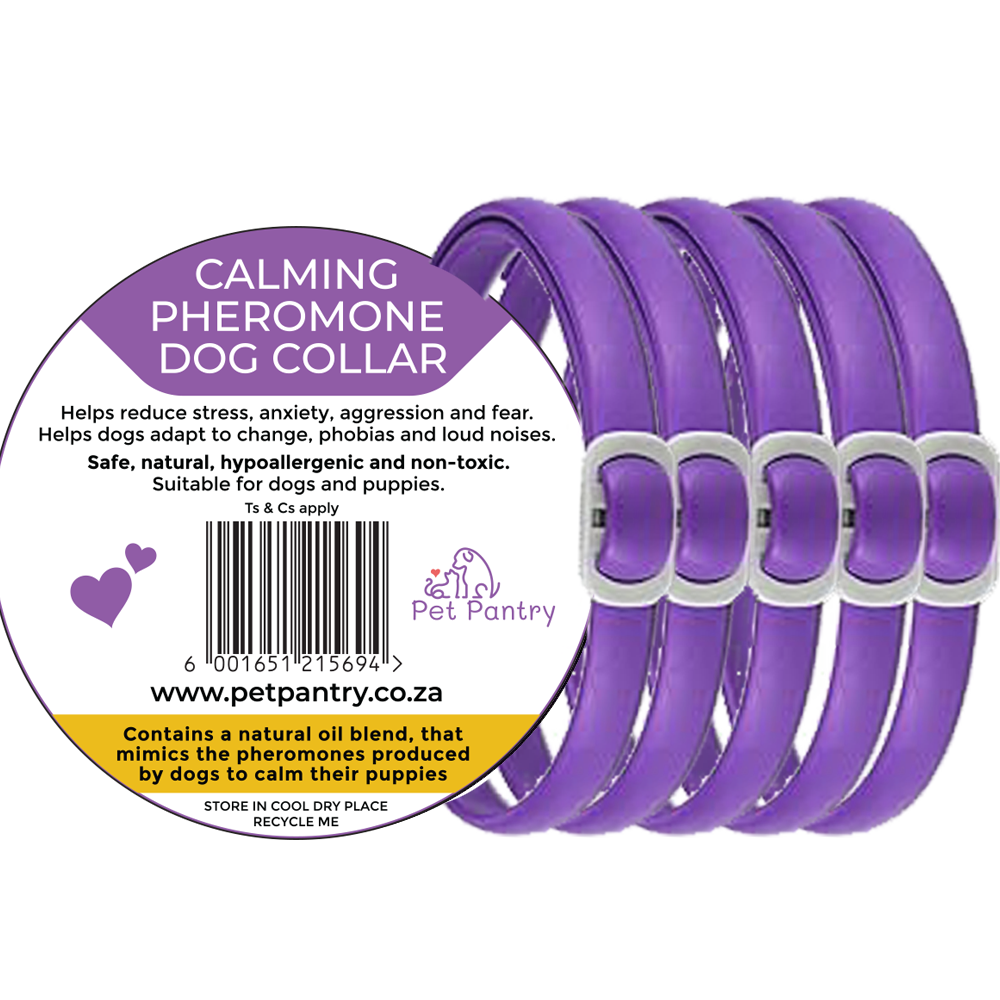 5 x Calming Pheromone Dog Collar Pet Pantry